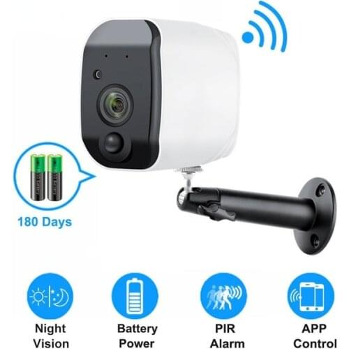 Tuya IP Camera Surveillance Weatherproof PIR Alarm Record Audio WIFI Camera Battery Powered 1080P HD Outdoor Wireless Security