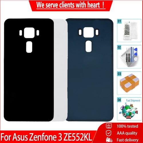AAA Quality Housing For Asus Zenfone 3 ZE552KL Back Battery Cover Rear Door back case Replacement Parts Free Tools