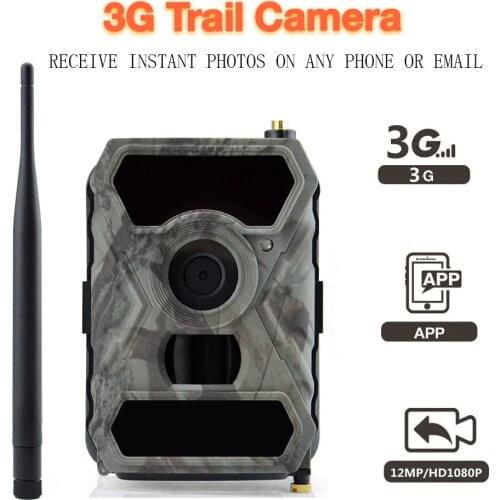 Live Video APP Trail Hunting Camera 2G 3G SMS MMS SMTP Email Surveillance Wildlife Night Vision camera Outdoor Waterproof