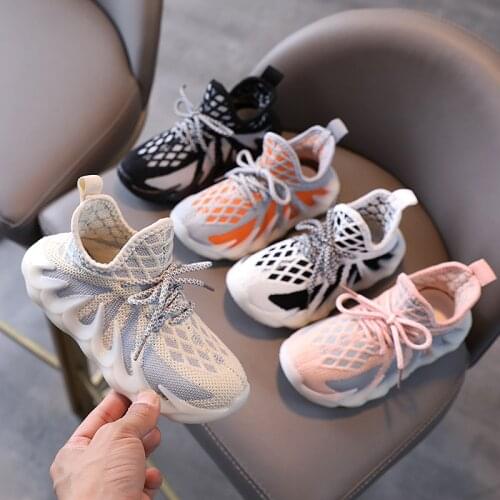 2021 Summer Infant Toddler Shoes Baby Girls Boys Sneaker Mesh Breathable Kids Casual Style Sports Shoes Outdoor Children Shoes