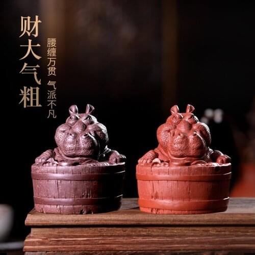 Sand tea masters of pure manual GuYue hall pet furnishing articles can raise kung fu tea accessories with deep pockets