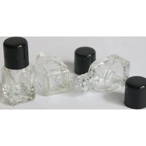 2mL Mini clear Glass Essential Oil Bottle Empty Sample Vials Refillable Bottles F1042
