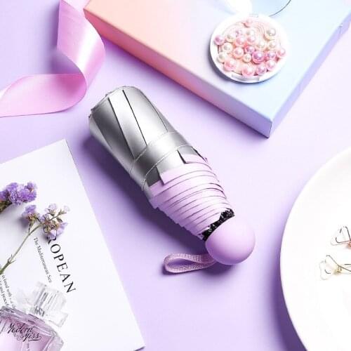 8 Ribs Mini Umbrella Windproof anti-UV Protection 5Folding Umbrella Portable Travel Rain Women Umbrella Pocket Children Umbrella