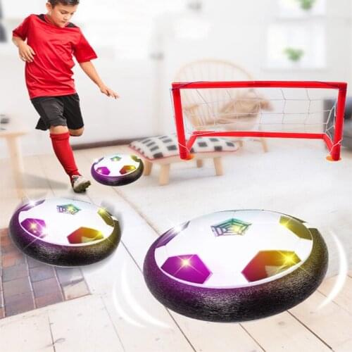 2020 fashion 18*18*6cm LED Floating football with Light and sound Electric novel toys for kids birthday/party/ gift AA095