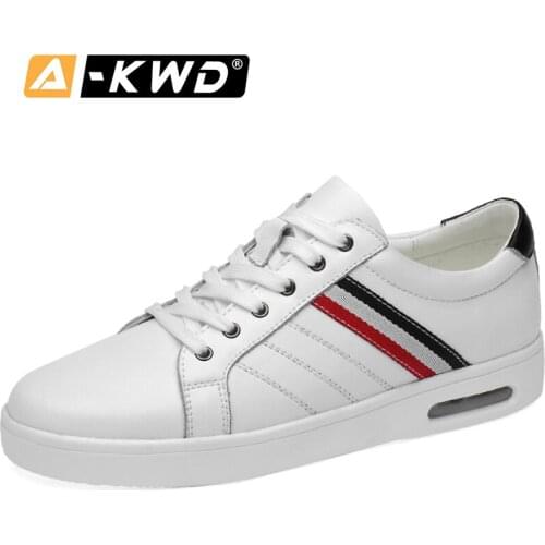 Fashion Mens Shoes Casual Leather Mokasyny Meskie Genuine Leather Shoe Black White Elevator Shoes for Men Breathable Footwear 46