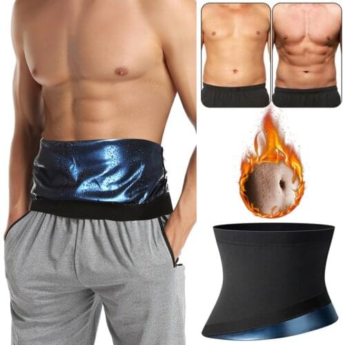 Mens Waist Trainer Belly Slimming Shapewear Abdomen Reducer Fitness Sweat Trimmer Belt Sauna Body Shaper Waist Trainer Corset We