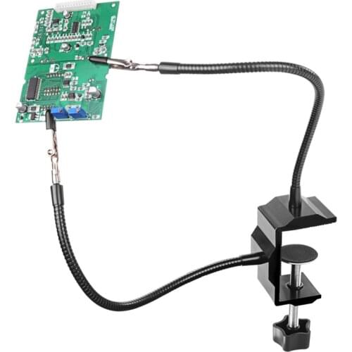 NEW ACALOX Bench Vise Aluminum Table Clamp Soldering Iron Holder Soldering Station PCB Fixture Helping Hands with 2 Flexible