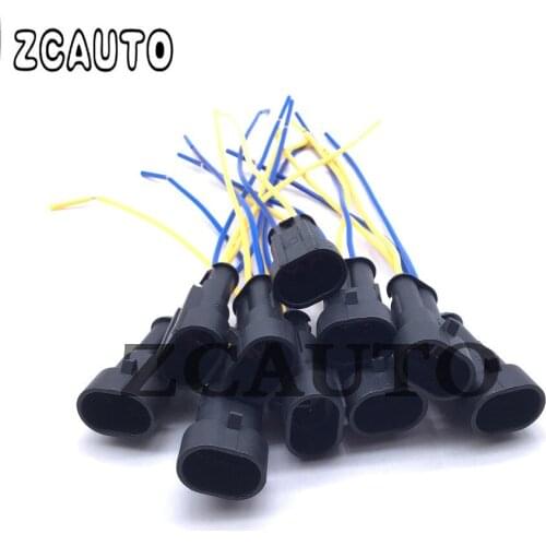 New Waterproof female Electrical Connectors Plug 2-Pin Way With Wire For Car Motorcycle Scooter Marine