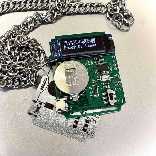 Trend Smart Contemporary Art Drive Cyberpunk Toys New Media Experimental Vocabulary Chain Pendant Decorations Birthday Gifts
