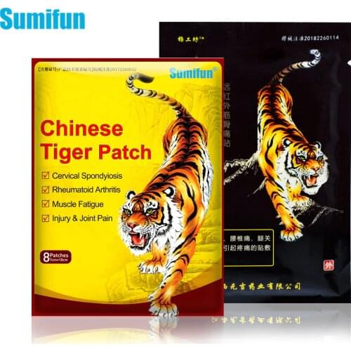 Sumifun 24Pcs/3Bags Tiger Balm Joint Pian Patches Back Neck Muscle Arthritis Chinese Herbs Medical Plaster D1543