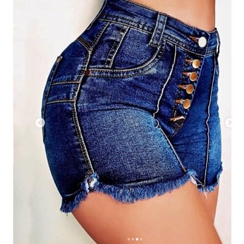 2021 Hot New Womens Ripped Denim Jeans Shorts Hotpants Summer Hot Short Pants Personality Street Trendsetters Fashion Leisure