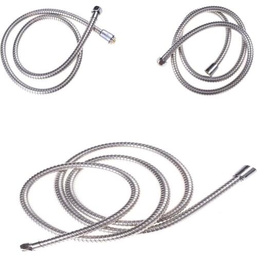 1pc 1.2/1.5/2M Stainless steel shower hose soft pipe Flexible Bathroom water pipe plumbing hoses