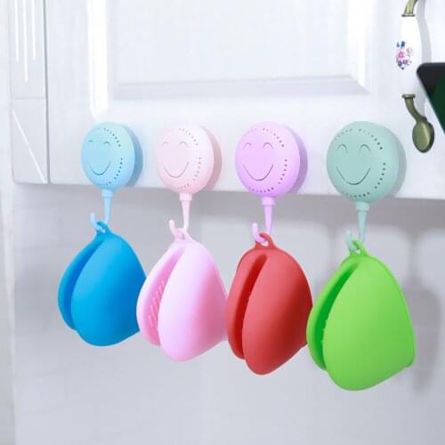 1PC Silicone Oven Mitt Heat Resistant Gloves Kitchen Microwave Oven Gloves Anti-slip Cooking Baking Oven Mitts Random Color