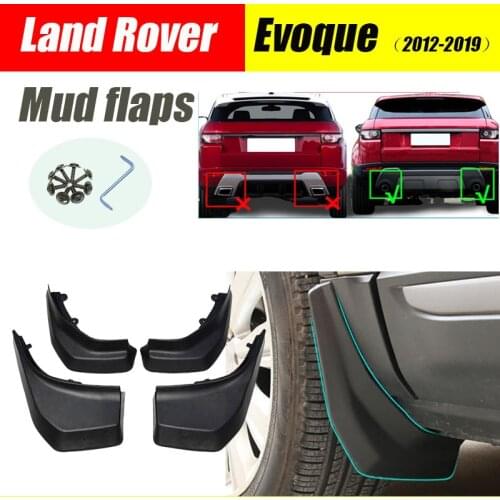 Auto Mud Flaps For Land Rover splash guards For Evoque mudflaps For Land Rover Land Rover Evoque car Fender in 2012-2018