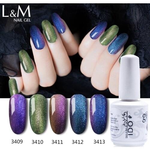 Fast Shipment 24 PCS 3D Colorful Phantom IDO Nail Gel Polish Chameleon Gel Manicure UV Gel Color Gelolish 15 ML Need UV LED Lamp