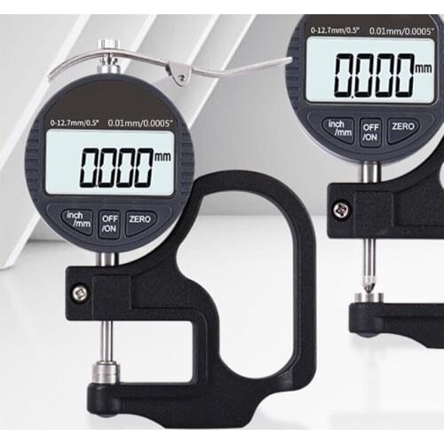 Electronic Digital Dial Thickness Gauge 0.5 inch 0.00005" Resolution Measuring Tool w/ LCD Display