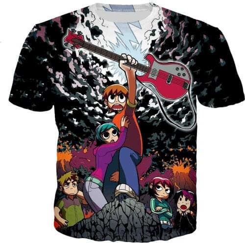 Scott Pilgrim Vs The World Men/women New Fashion Cool 3D Printed T-shirts Casual Style Tshirt Streetwear Tops Dropshipping