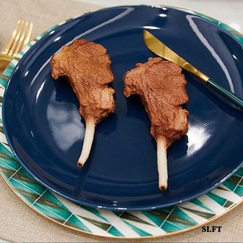 Artificial food restaurant Supermarket butchery store shop decor display props simulation fake mutton chops ribs steak model
