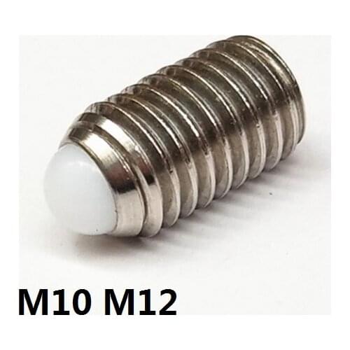 M10 M12 thread 304 stainless steel Hexagonal wave bead wave positioning bead fixed pom plastic ball spring plunger screw