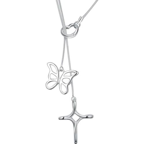 Fashion Jewelry Necklace Lady Wholesale Charm Silver Color Pendants For Women Fashion Jewelry Pendant AN486/adqaiuxa