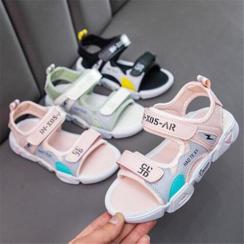 2021 new medium and large childrens leisure antiskid casual shoes childrens sandals boys and girls summer beach shoes