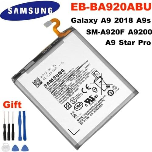 Original Samsung Battery EB-BA920ABU For Samsung Galaxy A9s A9200 2018 version A9 A920F Replacement Phone Battery 3800mAh +Tools