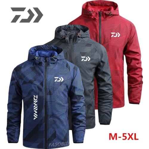 DAIWA 2021 Autumn Fishing Clothes Thin Men Breathable Fishing Jacket Quick Dry Coat Camouflage Clothing Fishing Shirt Outdoor