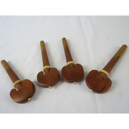 Great 4/4 cello Fittings 4pcs Natural Jujube wood pegs,fine workmanship