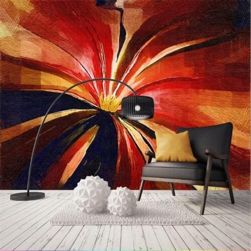 Custom photo wall murals girls bedroom wall decor modern abstract flower wallpaper nordic watercolor painting house wallpaper