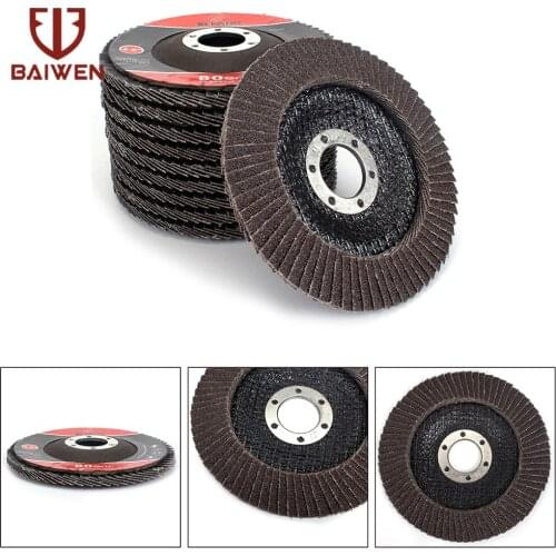 4.5 Inch Professional Flap Discs 115mm Sanding Discs 60/80/120/240# Grinding Wheels Blades For Angle Grinder Abrasive Tool