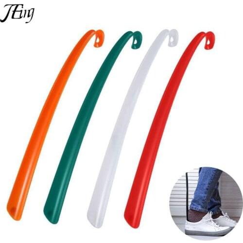 1pcs Plastic Extra Long Shoehorn Lazy Shoe Helper Long Handle Shoes Lifter Pull