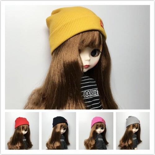 30cm bjd doll clothes fashion hat Suitable for blyth hat 1/6 BJD doll SD DD doll hat knitted hat joint doll accessories hat