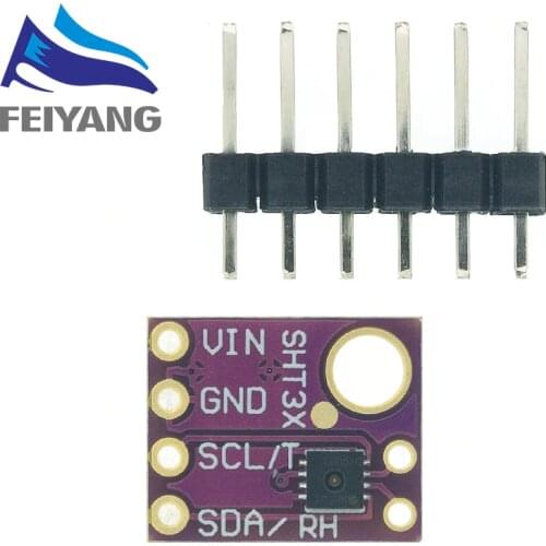 SHT31 Temperature SHT31-D Humidity Sensor Module Microcontroller IIC I2C Breakout Weather 3V 5V Compliant For Arduino