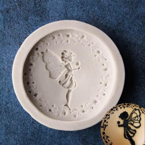 DIY Fondant Silicone Mold Pray Elf Angel Fondant Silicone Mold Chocolate Cake Mold A810