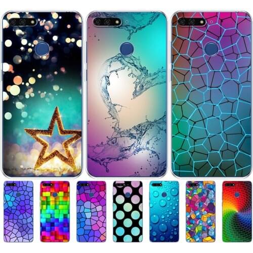 Silicon case For Huawei Honor 7C 5.7 Inch Case Cover Soft TPU Cute Cover Back Protective Phone Case For Huawei honor 7c Aum-L41