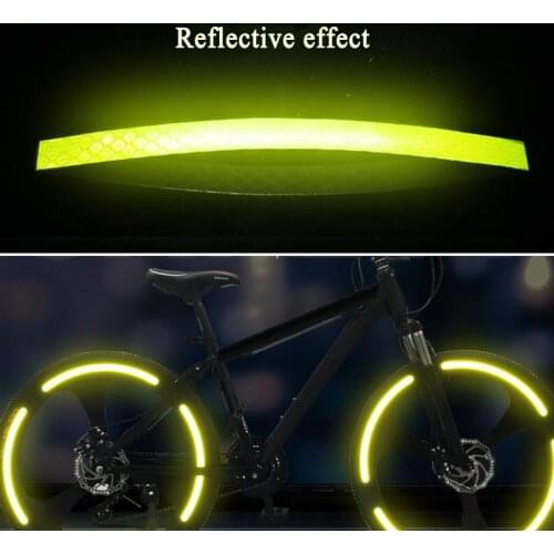 Bike Reflective Stickers Motorcycle Bicycle Reflector Cycling Warning Reflector Film Decal Tape Bicycle Sticker Bike Accessories