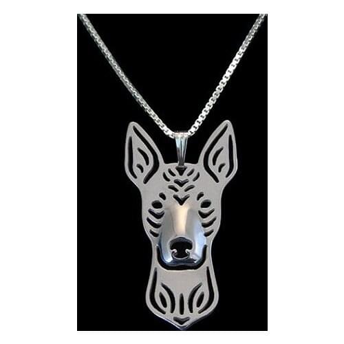 Xoloitzcuintle jewelry Gold and silver pendant and necklace jewelry Simple abstract animal