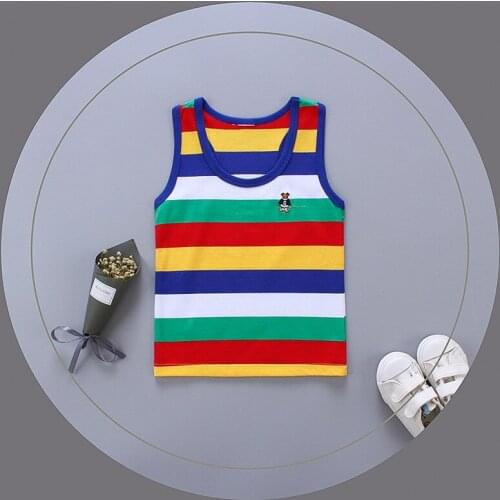 Baby boy vest tshirt boys tops summer 2020 big boys t shirt top kids striped t-shirt clothes size 3 4 5 6 7 8 9 10 11 12 years