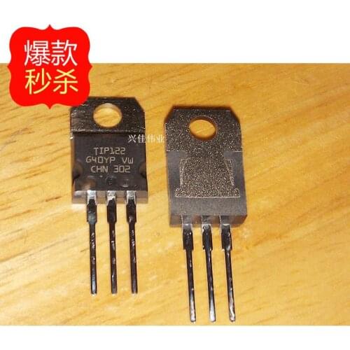 10PCS New original authentic TIP122 TO220 ST CHN origin Darlington transistor