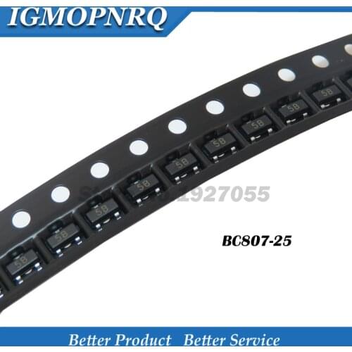 100pcs/lot BC807-25 5B1 807-25 SOT-23 5BW BIPOLAR TRANSISTORS TRANSISTOR(PNP) NEW 5B