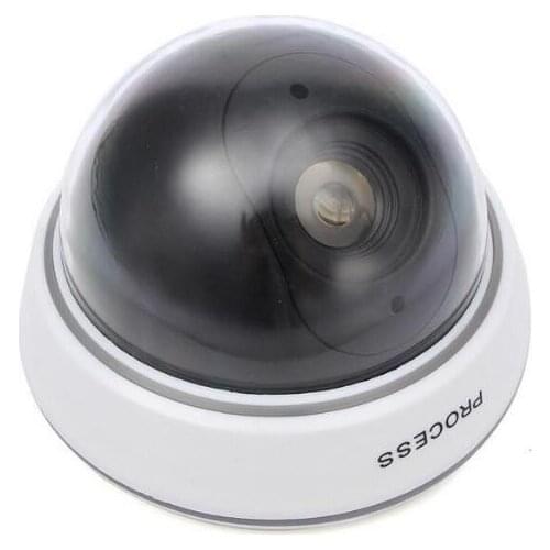 20PCS Dome Camera Fake Dummy Simulation Camera Safely Security Surveillance Camera Red LED Blinking Light Camera Indoor Outdoor