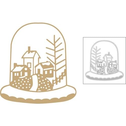 2020 New Christmas Crystal Ball Metal Cutting Dies For DIY House Embossing Decoration Greeting Card Cut Paper Album Scrapbooking