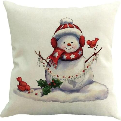 2021 New Year Pillow Case Fashion Christmas Printing Series Dyeing Sofa Bed Square Pillow Home Decor Pillow Case Cushion Cover