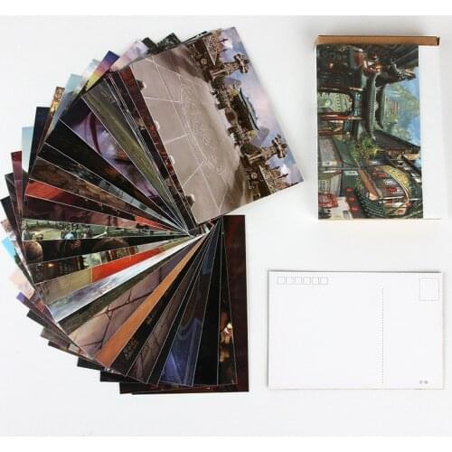 30 Pcs/Set Chinese Ancient City series Postcard/Greeting Card/Message Card/Birthday Letter Envelope Gift Card Two sizes
