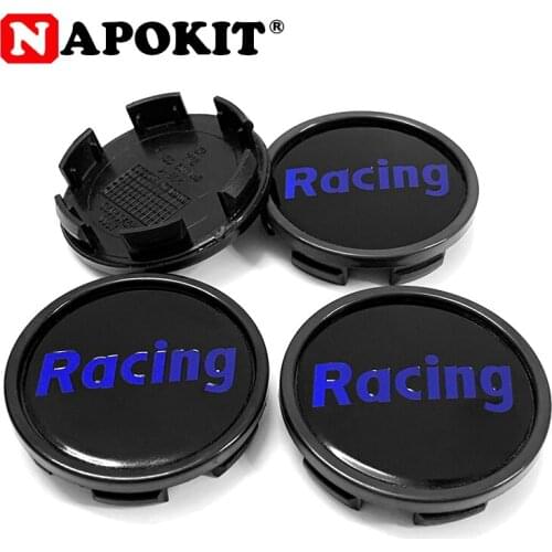 4PCS 58MM/53mm Racing Sport Rim Wheel Center Hub Cap Cover Car Styling Accessories