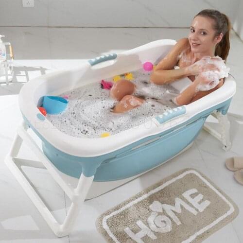Bath Barrel Adult Folding Bath Barrel Infant Convenient Bath Barrel Adult General Bath Barrel Children Plastic Barrel Household