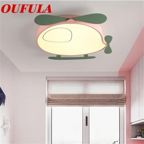 OUFULA Childrens Ceiling Lamp Plane Modern Fashion Suitable For Childrens Room Bedroom Kindergarten
