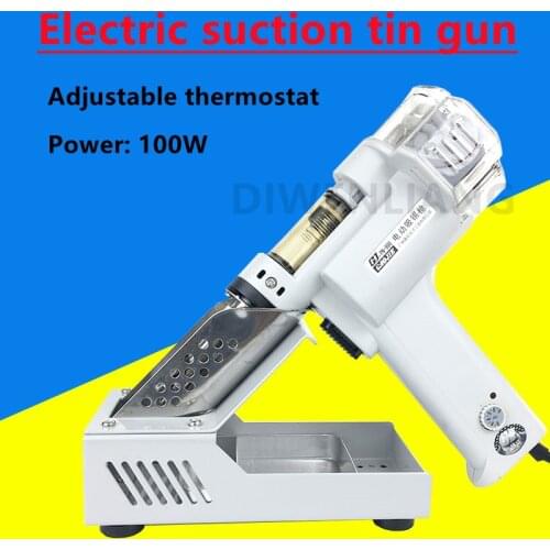 110/220V 100W S-993A /S-998P Electric Vacuum Dual Air Pump Solder Sucker Desoldering Gun Soldering Iron