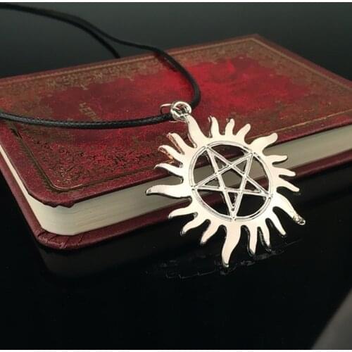 Supernatural Necklace Dean Pentagram Pentagram Sun and Star Pendant Gifts for Friends