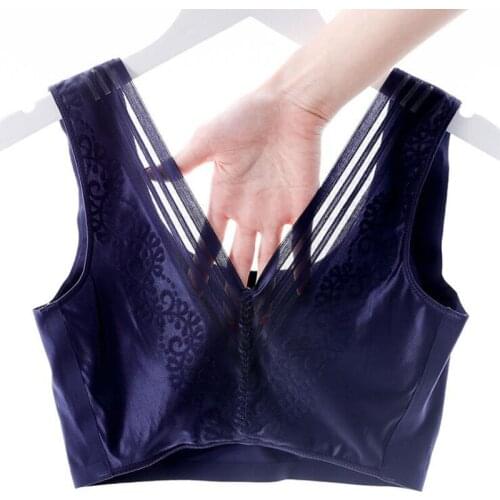 Beauty Back Seamless push up Bra Womens wireless Gathered Vest Large Size Fat mm Thin Shockproof Sleep Large size lingerie